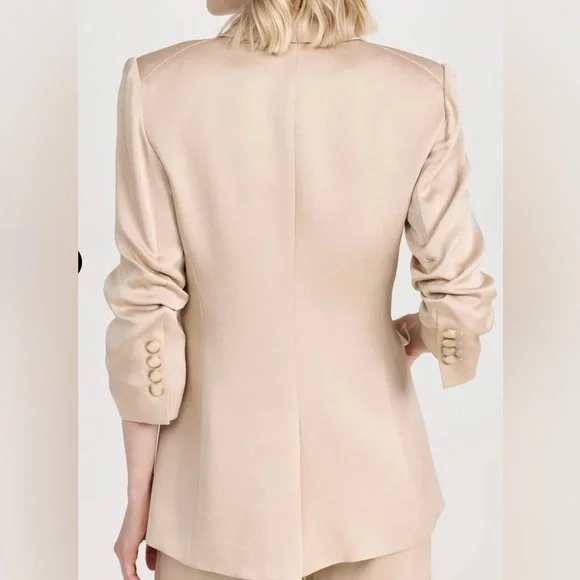 Veronica beard Size 2 Suit In Sand. Tomi Dickey Jacket And Robinne Pants NWT - Picture 3 of 15